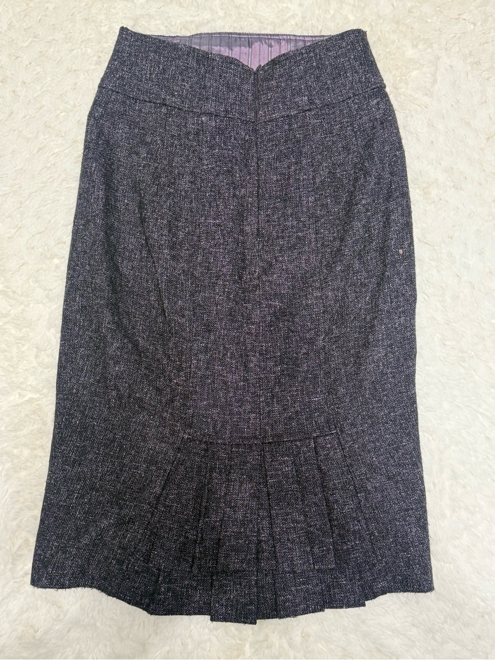 Nanette Lepore Charcoal Tweed Pencil Skirt